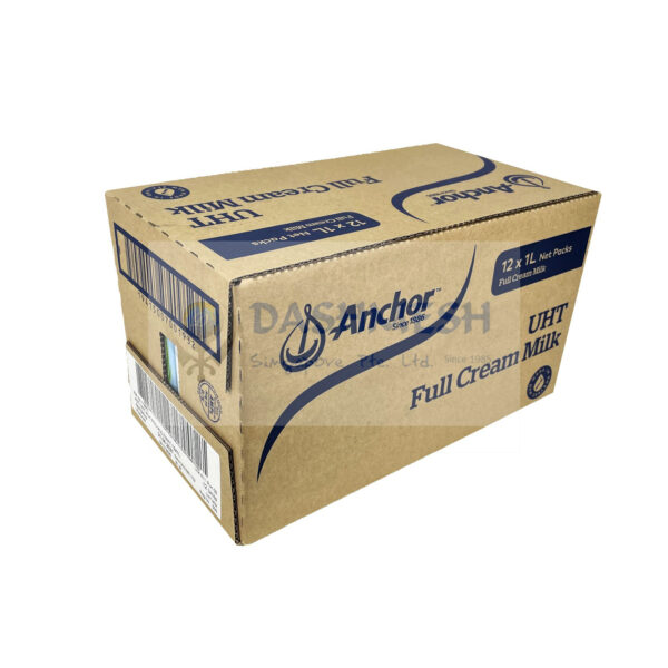 Anchor UHT Milk Carton (12x1 ltr) - Image 4