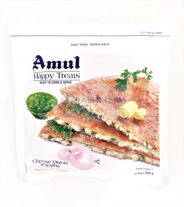 Amul Cheese Onion Paratha 500g
