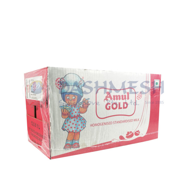 Amul Gold UHT Extra Cream Milk 1ltr & [12x1ltr] Carton - Image 4