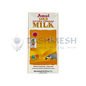 Amul Gold UHT Extra Cream Milk 1ltr & [12x1ltr] Carton