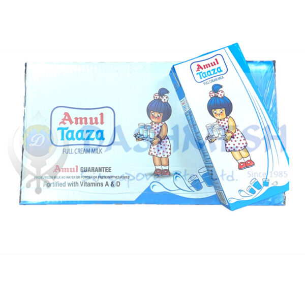 Amul Taaza UHT Full Cream Milk 1 ltr & 12 x 1 ltr (Carton) - Image 2