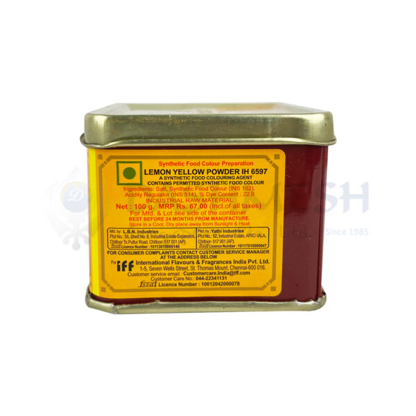 Bush Food Colouring - Lemon Yellow 100g - Image 2