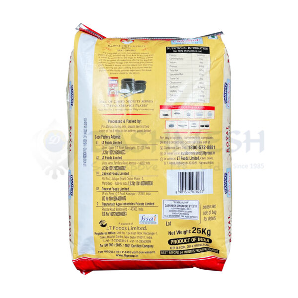 Daawat Chef's Secretz Basmati Rice 25Kg - Image 2