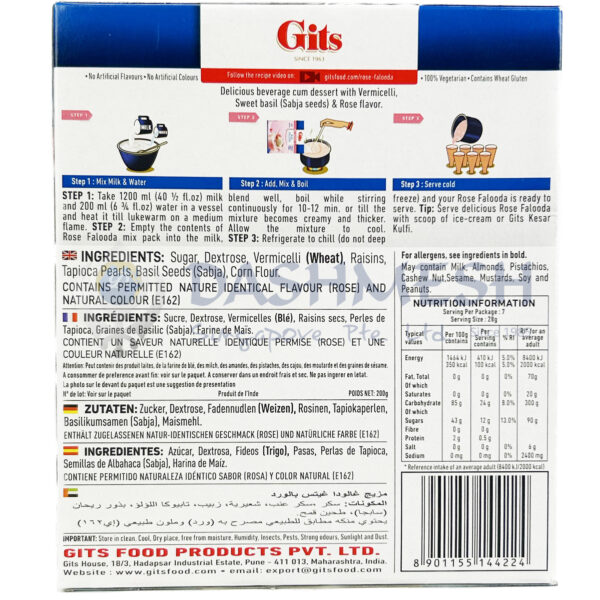 Gits Rose Falooda 200g - Image 3
