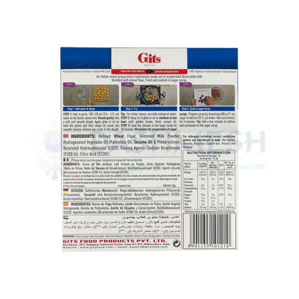 Gits Gulab Jamun Mix 200g - Image 2