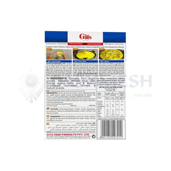 Gits Khaman Dhokla Mix 180g - Image 2