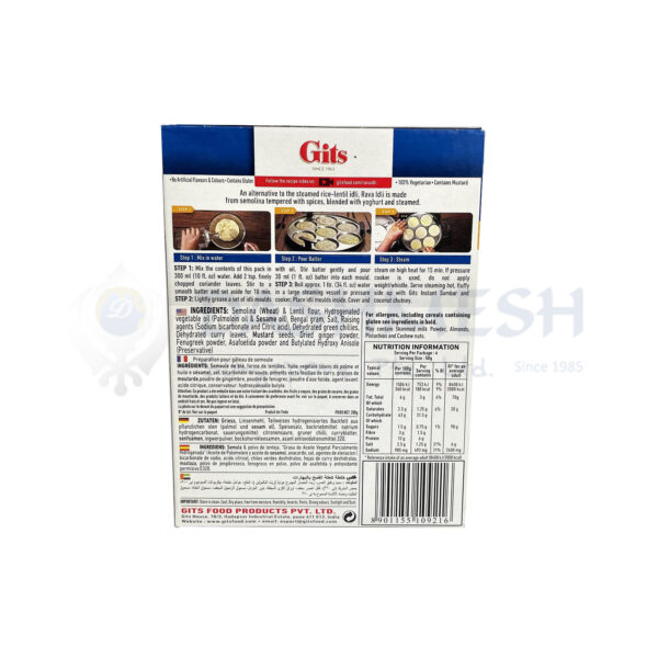 Gits Rava Idli Mix 200g - Image 2