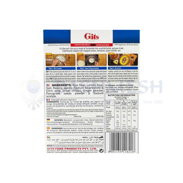Gits Uttapam Mix 200g - Image 2