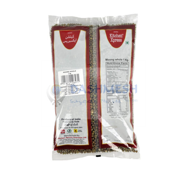 Kitchen Xpress Moong Whole 500g, 1Kg & 5Kg - Image 2