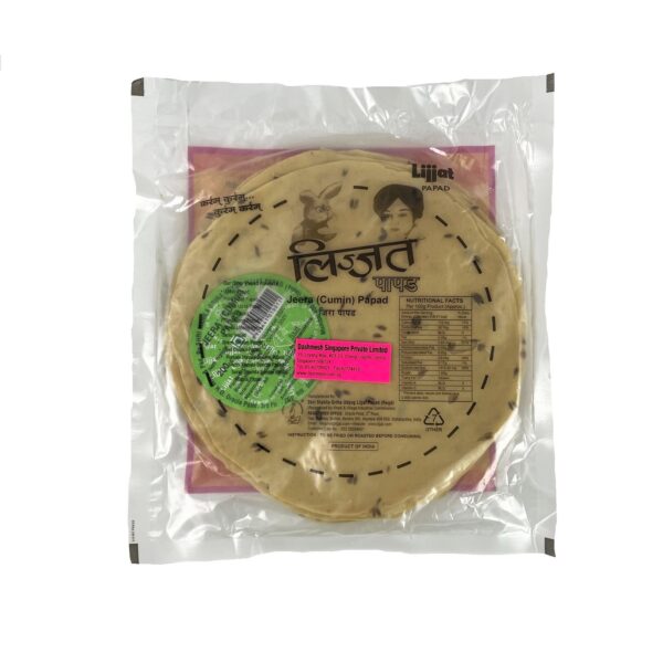 Lijjat Jeera Papad 200g
