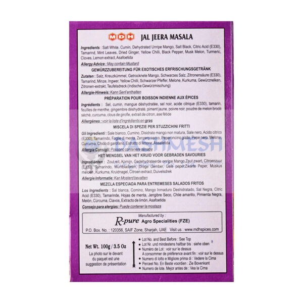 MDH Jal Jeera Masala 100g - Image 2