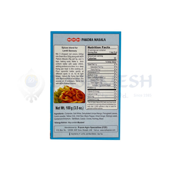 MDH Pakora Masala 100g - Image 2