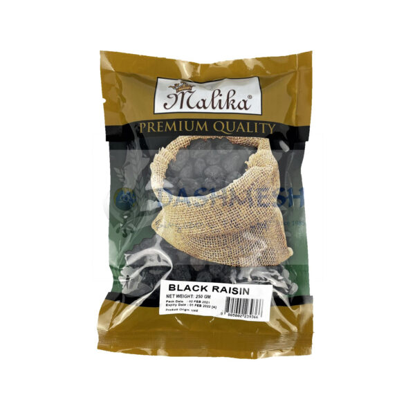 Malika Black Raisins 100g, 250g & 500g - Image 3