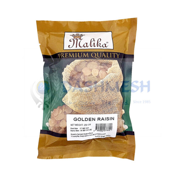 Malika Golden Raisins 100g, 250g & 500g - Image 2