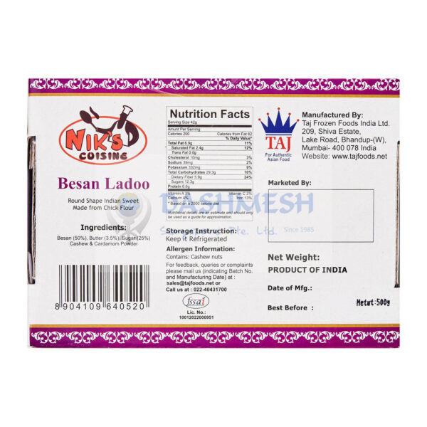 Niks Besan Ladoo 500g - Image 2