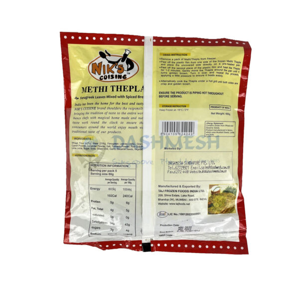 Niks Methi Thepla 400g - Image 2