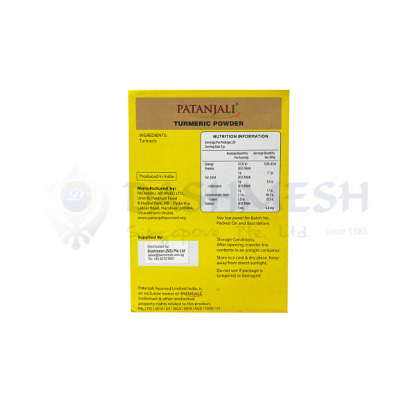 Patanjali Turmeric Powder 100g - Image 3