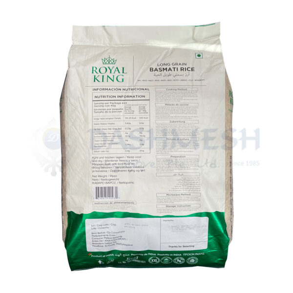 Royal King Basmati Rice 20Kg - Image 2